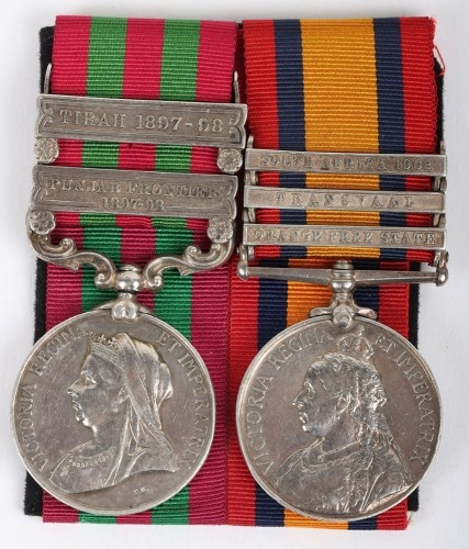 Victorian Campaign Medal Pair to the Oxfordshire Light Infantry