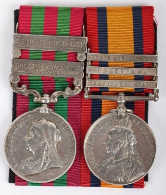 Victorian Campaign Medal Pair to the Oxfordshire Light Infantry