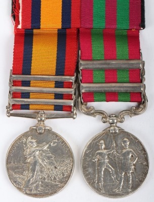 Victorian Campaign Medal Pair to the Oxfordshire Light Infantry - 2