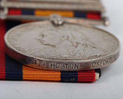 Victorian Campaign Medal Pair to the Oxfordshire Light Infantry - 6