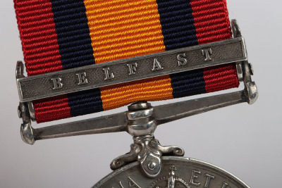 A Scarce Cavalry Queens South Africa Medal with a Single Belfast Clasp, 10th Hussars - 3