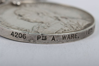 A Scarce Cavalry Queens South Africa Medal with a Single Belfast Clasp, 10th Hussars - 4