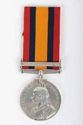 Queens South Africa Medal to the Warwickshire Regiment Mounted Infantry