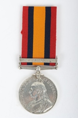 Queens South Africa Medal to the Warwickshire Regiment Mounted Infantry