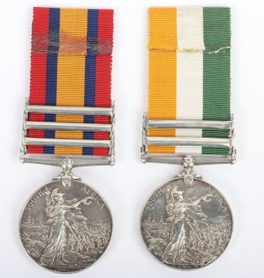 Boer War Campaign Medal Pair to the Hampshire Regiment - 2