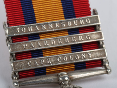 Boer War Campaign Medal Pair to the Hampshire Regiment - 3