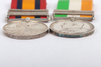 Boer War Campaign Medal Pair to the 7th Dragoon Guards - 4