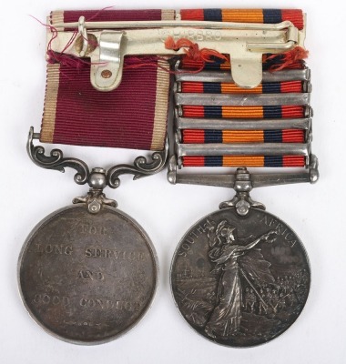 A Second Boer War Long Service Pair of Medals to the Western Division Royal Garrison Artillery - 2