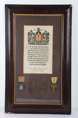 A Great War July 1918 Killed in Action Medal Grouping to the 15th (Hampshire Yeomanry) Battalion Hampshire Regiment