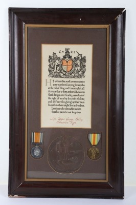 A Great War July 1918 Killed in Action Medal Grouping to the 15th (Hampshire Yeomanry) Battalion Hampshire Regiment