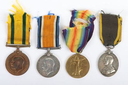 Great War Royal Artillery Territorial Force Long Service Medal Group of Four