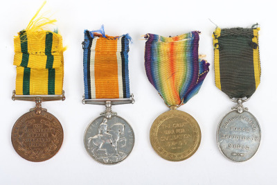 Great War Royal Artillery Territorial Force Long Service Medal Group of Four - 2
