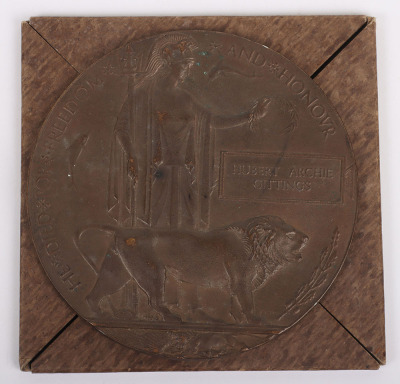 Great War 1918 Memorial Plaque 5th Battalion Gloucestershire Regiment - 2