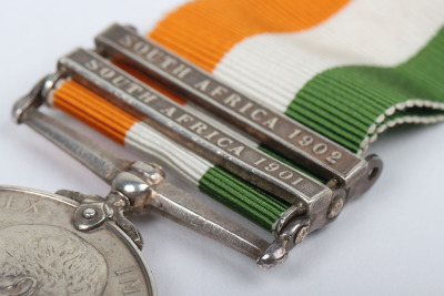 Kings South Africa Medal to the North Staffordshire Regiment - 3