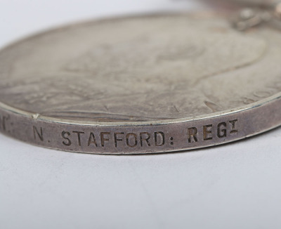Kings South Africa Medal to the North Staffordshire Regiment - 5