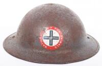 WW2 British Home Front National ARP for Animals Guards Steel Helmet