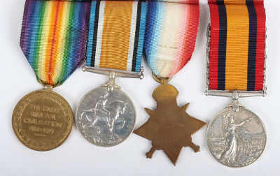 Boer War Queens South Africa Medal and 1914 Star Medal Trio to the 13th Battery Royal Field Artillery - 2