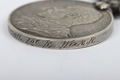 India General Service Medal to the Royal Warwickshire Regiment - 5
