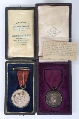 Medal of the Order of the British Empire and Presentation Silver Cigarette Case to Lord Kitchener&rsquo;s Batman Ernest Pugh, Whilst in India 1909