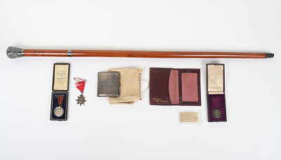 Medal of the Order of the British Empire and Presentation Silver Cigarette Case to Lord Kitchener&rsquo;s Batman Ernest Pugh, Whilst in India 1909 - 9