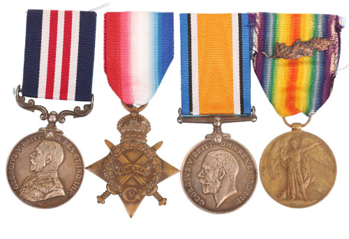 A Great War Military Medal and Mentioned in Despatches Medal Group of Four to the Kings Royal Rifle Corps