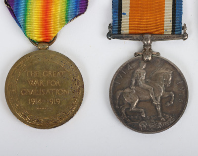 September 1914 Died of Wounds Medal Pair and Memorial Plaque to the Hampshire Regiment - 4