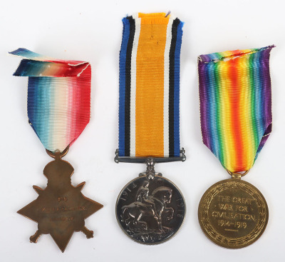 November 1914 Killed in Action 1914 Star Medal Trio and Memorial Plaque Group to the Hampshire Regiment - 4