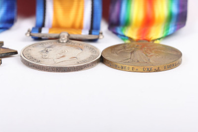 March 1918 German Spring Offensive Killed in Action Medal Trio to the Oxfordshire and Buckinghamshire Light Infantry - 4