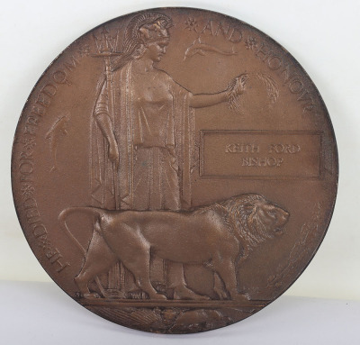 Great War 1916 23rd Heavy Battery Royal Garrison Artillery Officers Killed in Action Medal Pair and Memorial Plaque Set - 4