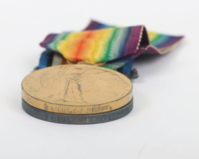 Great War 1916 23rd Heavy Battery Royal Garrison Artillery Officers Killed in Action Medal Pair and Memorial Plaque Set - 8