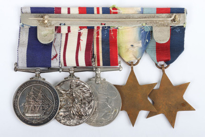 Royal Navy Long Service Medal Group of Five Covering Service in the Second World War and Later - 2