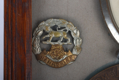 Great War Memorial Plaque to a Recipient in the 11th Battalion (Pioneers) Hampshire Regiment - 2