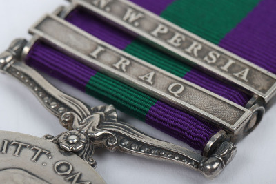 Scarce Two Clasp General Service Medal to the Tank Corps - 3
