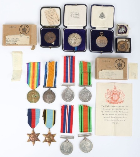 A Poignant First and Second World War Family Medal Grouping to the Lamb Family from Walmer in Kent