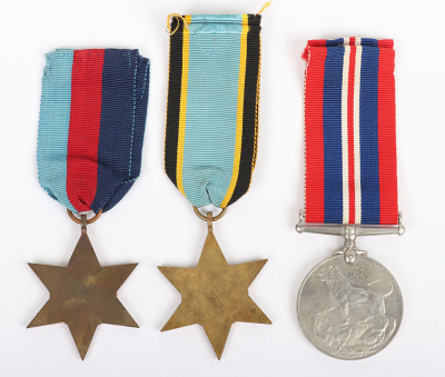 WW2 Royal Air Force Bomber Command No15 Squadron 1941 Killed in Action Medal Group of Three - 3