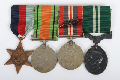 Second World War Royal Air Force Volunteer Reserve Mentioned in Despatches and Long Service Medal Group of Four to an Officer
