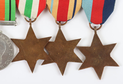 Second World War 8th Army Militia Long Service Medal Group of Seven - 8