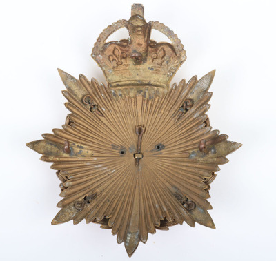 Post 1902 Leicestershire Regiment Officers Home Service Helmet Plate - 2