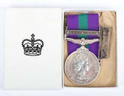 General Service Medal to the Parachute Regiment for Service in the Near East During the 1956 Suez Crisis