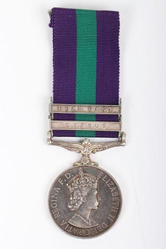 2 Clasp General Service Medal to the Parachute Regiment
