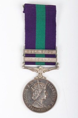 2 Clasp General Service Medal to the Parachute Regiment