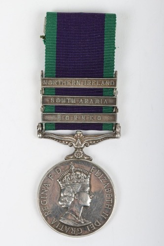 3 Claps General Service Medal to the Leicestershire Regiment
