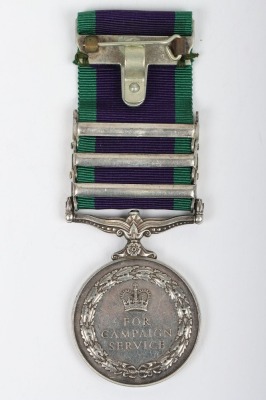 3 Claps General Service Medal to the Leicestershire Regiment - 2