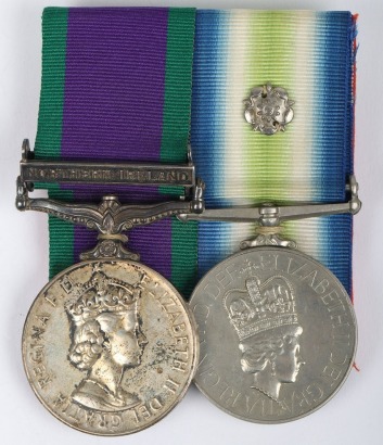 Falklands War and Northern Ireland Campaign Medal Pair to the Scots Guards