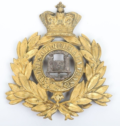 Victorian 12th (Suffolk&rsquo;s) Regiment of Foot Officers 1869-78 Shako Plate