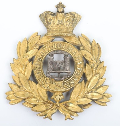 Victorian 12th (Suffolk&rsquo;s) Regiment of Foot Officers 1869-78 Shako Plate