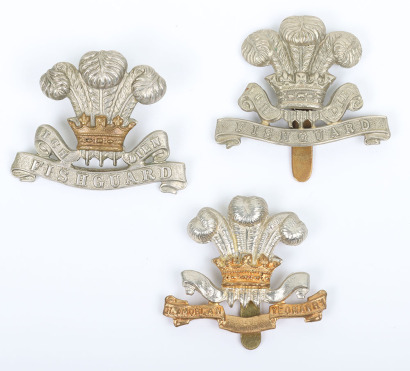 3x Welsh Yeomanry Regiments Cap Badges