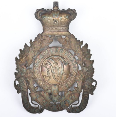Victorian Queens Own Dorset Yeomanry Officers Helmet Plate - 2