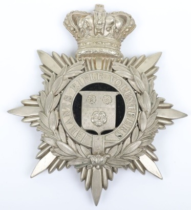 Victorian Hampshire Rifle Volunteers Officers Home Service Helmet Plate