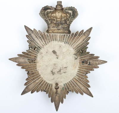 Victorian Hampshire Rifle Volunteers Officers Home Service Helmet Plate - 2